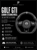 Golf GTI Carbon Steering Wheel Full Assembly