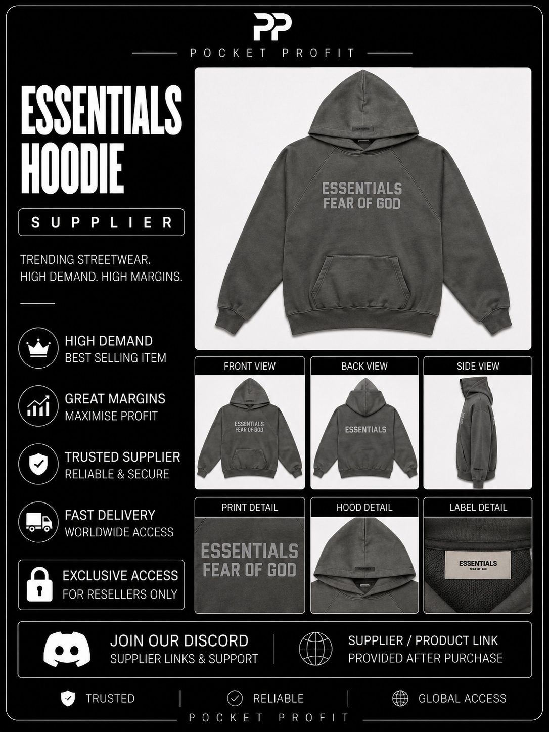 Essentials Hoodie Supplier