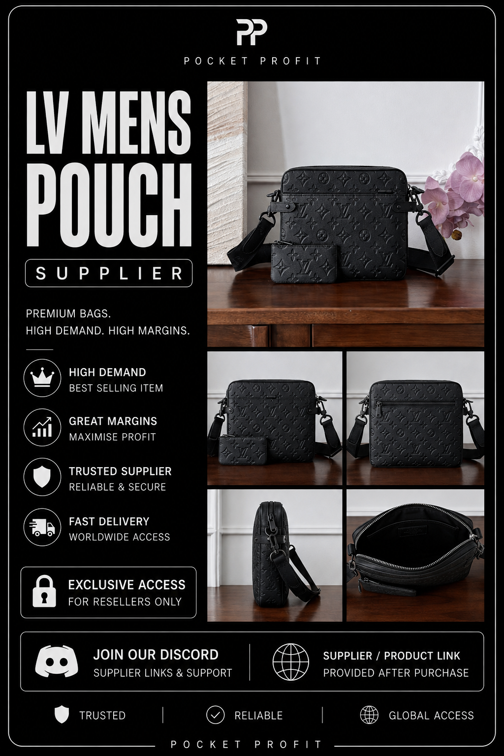 LV Men’s Pouch Supplier
