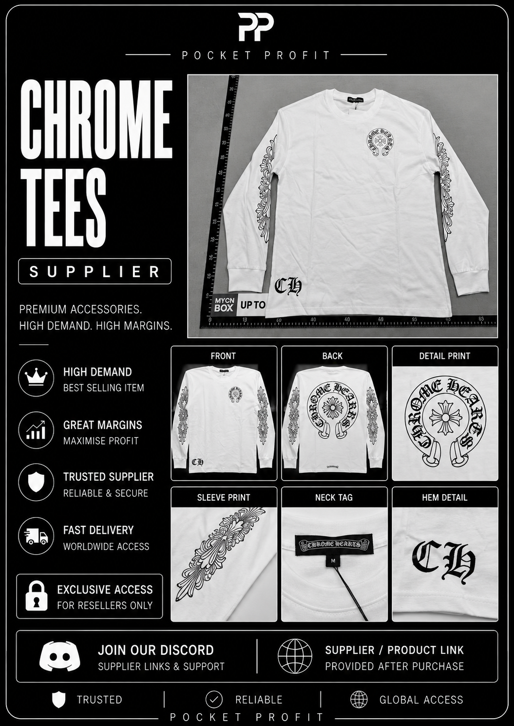 Chrome Tees Supplier